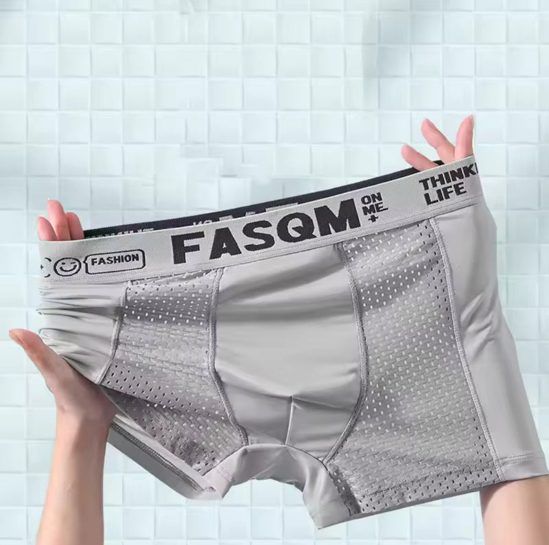 1pcs Mesh Ice Silk Boxer Shorts Men's Underwear 200 - TUZZUT Qatar Online Shopping