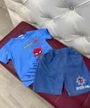 Spiderman Cute Cartoon Pattern for Kids Soft and Comfortable Short Sleeve Shorts Set 1586225 - TUZZUT Qatar Online Shopping
