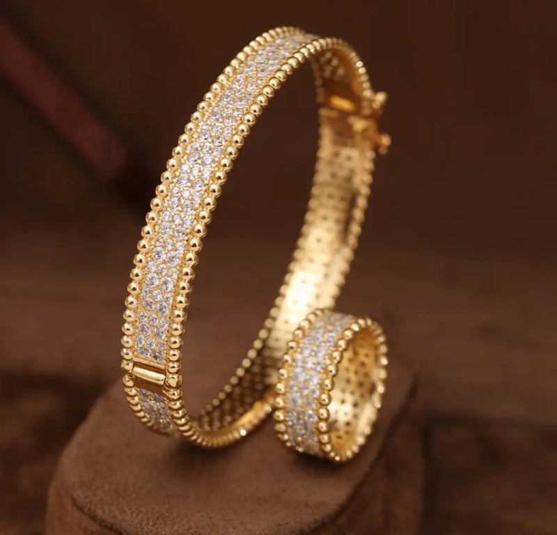 Women's High Quality Bracelet Ring Two Piece Set X4389090 - TUZZUT Qatar Online Shopping
