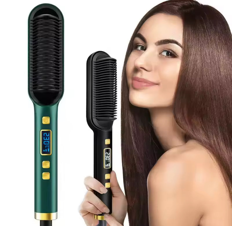 Hair Straightener Brush SYC-580 - TUZZUT Qatar Online Shopping