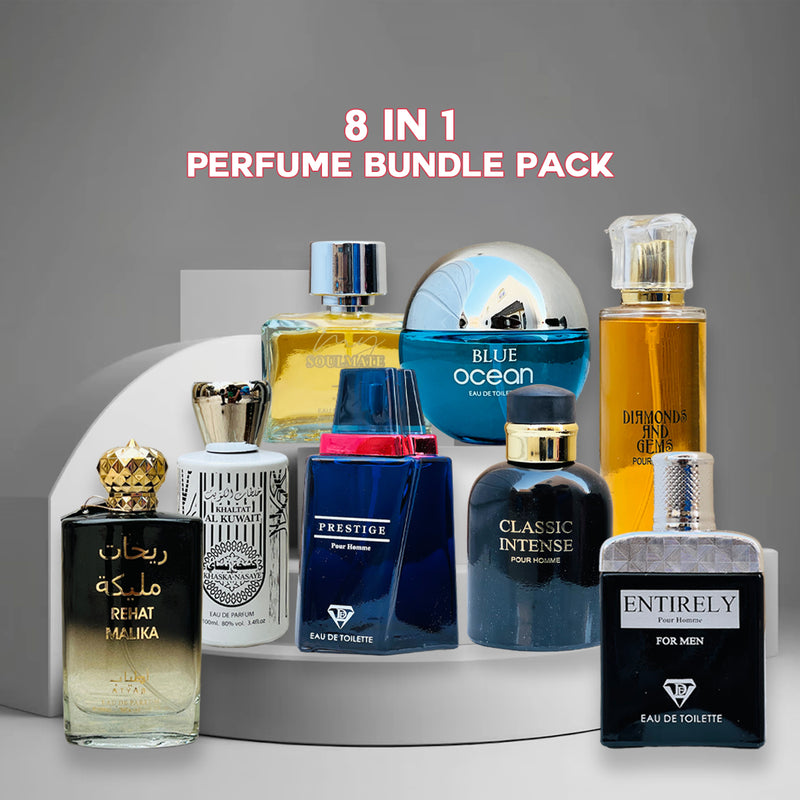 8 in 1 Assorted Perfumes Bundle - TUZZUT Qatar Online Shopping