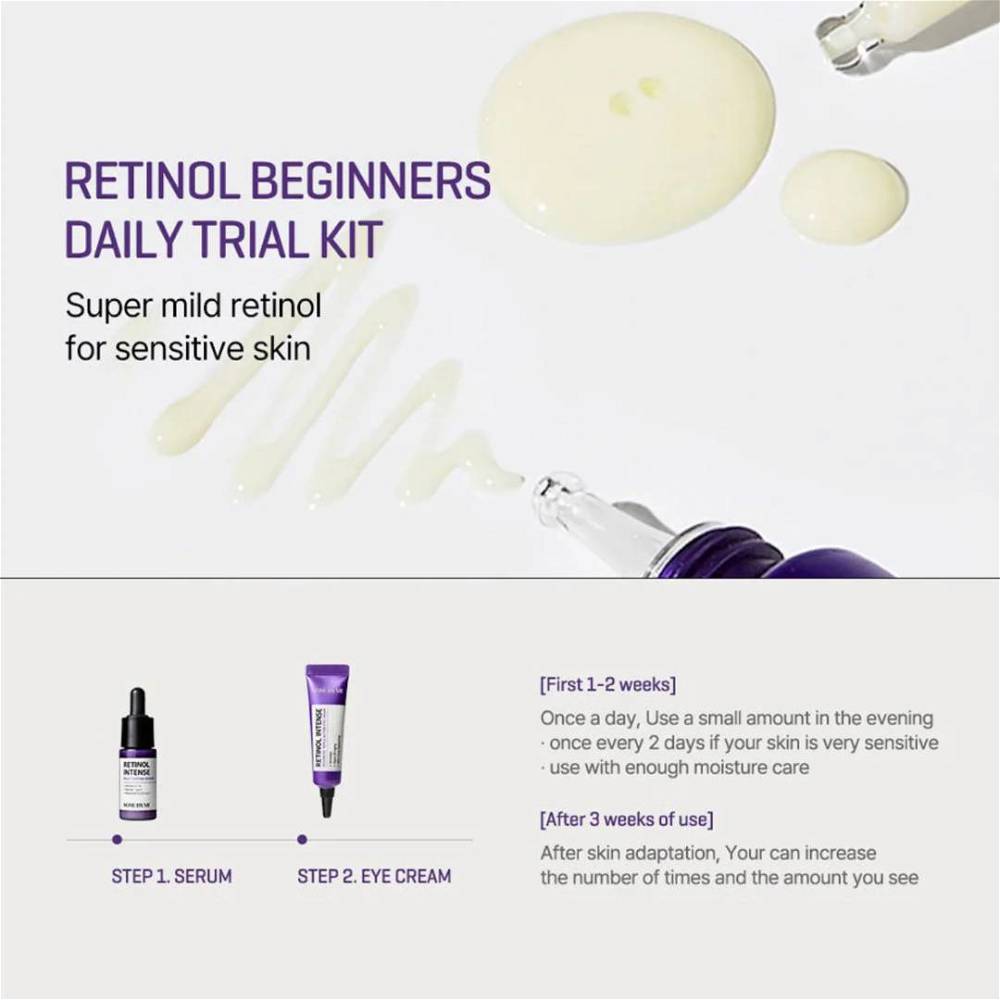 Some By Mi Retinol Intense Trial Kit - (Retinol Intense Serum-10 ml + Retinol Intense Eye Cream-10 ml) Some By Mi Retinol Intense Trial Kit - (Retinol Intense Serum-10 ml + Retinol Intense Eye Cream-10 ml)