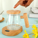 Elegant Self-Stirring Glass Mug with 400ml Capacity Heater - (OBS-JB01) - TUZZUT Qatar Online Shopping