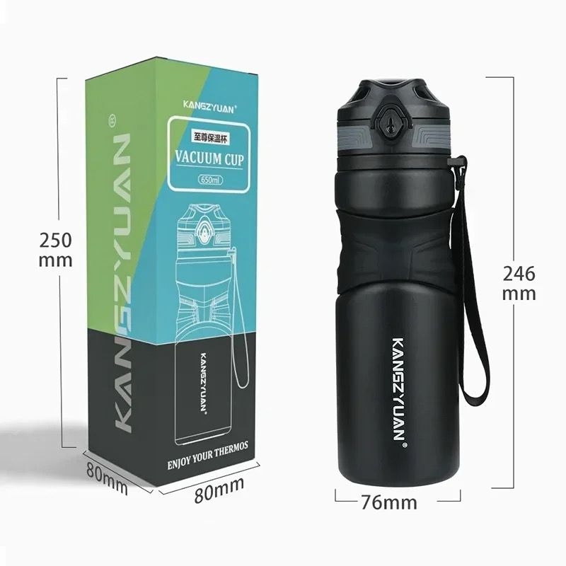 Fitness Cup 316 Stainless Steel Big Creative New Cup Vacuum Insulated Bottle 650ml Fitness Cup 316 Stainless Steel Big Creative New Cup Vacuum Insulated Bottle 650ml
