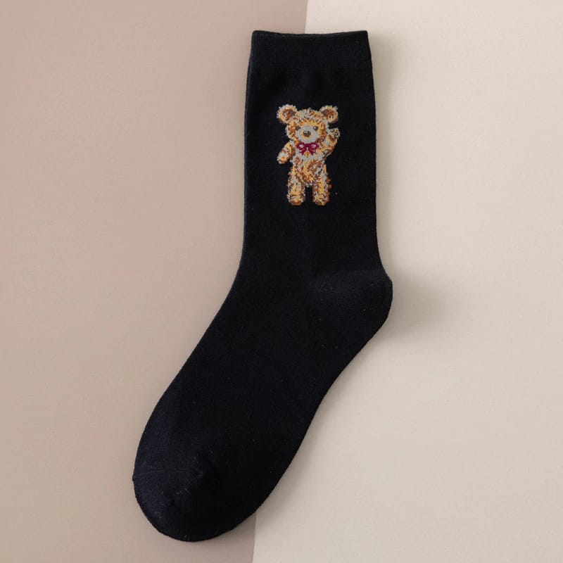 JOE COOL Unisex Teddy Bear Cotton Spandex Socks S3359373