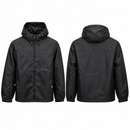 Black Hooded Full-Zip Jacket with Zipped Pockets MC-A25