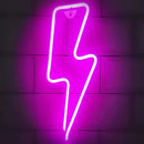 LED Neon Sign Lightning Shaped Wall Night Light USB Battery Operated For Home Bedroom Party Wedding Decor Table Lamp S4821727 - Tuzzut.com Qatar Online Shopping