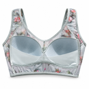 Light Blue Floral Mesh Padded Bra-Zp356