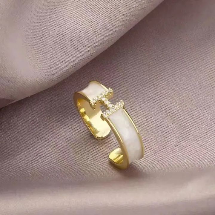Fashion Jewelry Shop Letter H Letter Ring -S4924338 Fashion Jewelry Shop Letter H Letter Ring -S4924338