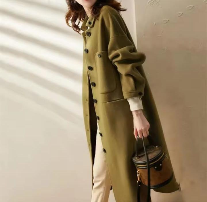 Winter New Women's Long Woolen Coat 62044