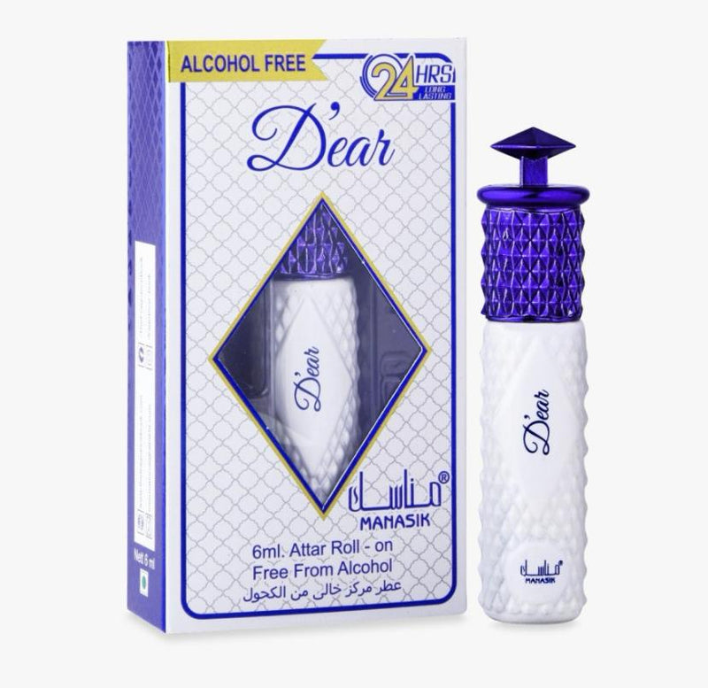 MANASIK DEAR Alcohol Free Concentrated Attar Roll On 6 ML-PACK OF SIX - Tuzzut.com Qatar Online Shopping