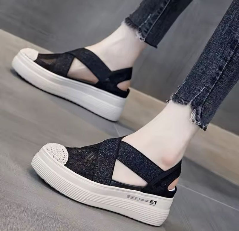 Women's Casual Hollow Mesh Fishing Shoes New Style Shoes  B114792 (39) - TUZZUT Qatar Online Shopping