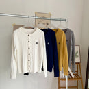 RALPH BUTTON CARDIGAN IN WHITE W-8512 - TUZZUT Qatar Online Shopping