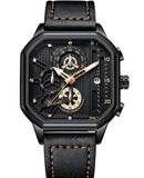 Large dial watch men's belt square watch men's S4802970 - TUZZUT Qatar Online Shopping