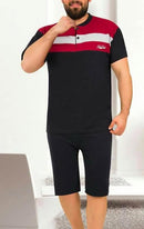 Cotton Combed Cotton Men's Pajama Set- 2050 - TUZZUT Qatar Online Shopping