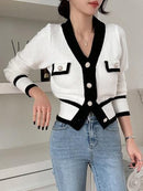 Women's Long Sleeve Button Casual Sweater     B-208534 - TUZZUT Qatar Online Shopping