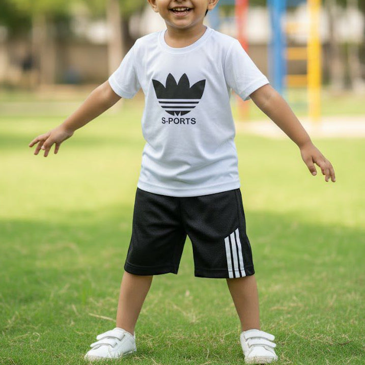 Kids T-shirt and Pants 2pcs Tracksuit 5548148 - TUZZUT Qatar Online Shopping