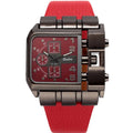 OULM 3364 Brand Original Rectangle Unique Design Men Wristwatch Wide Dial Leather Strap Quartz Watch S4589316 - Tuzzut.com Qatar Online Shopping