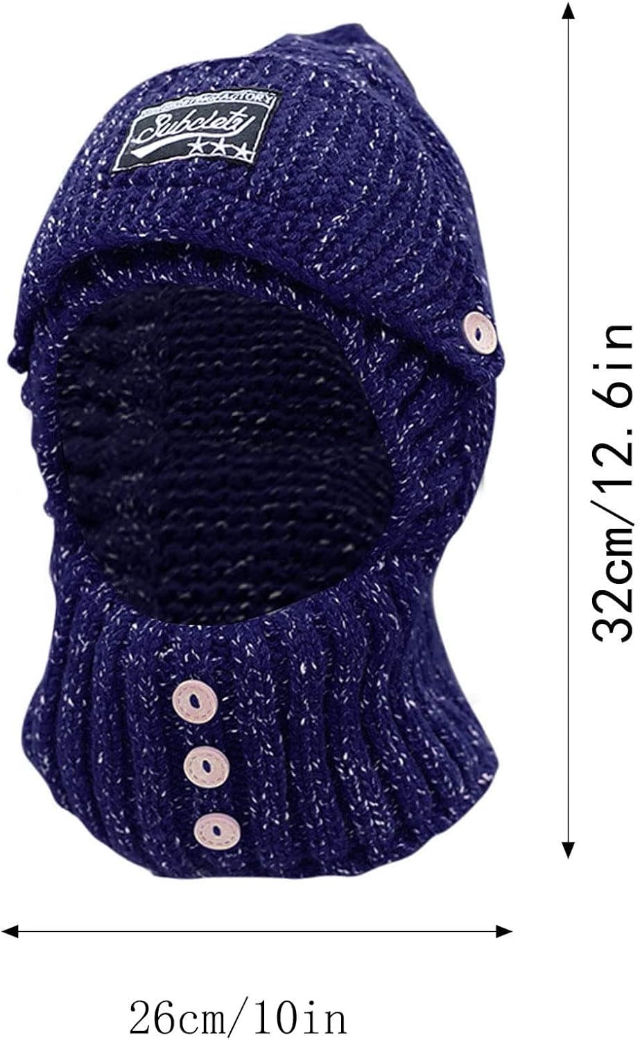 Beanie Ski Balaclava Hood Neck Warmer Scarf Face Cover Winter in Cold Weather B181664 Beanie Ski Balaclava Hood Neck Warmer Scarf Face Cover Winter in Cold Weather B181664
