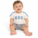 Baby Boy Cream “BRO” T-Shirt & Grey Shorts Set 1469153 - 6–9 M