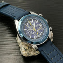 Citizen men's luxury top quartz clock luminous calendar waterproof multi-functional Blue Angel quartz watch W823749 - Tuzzut.com Qatar Online Shopping