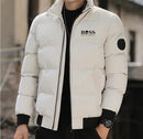 New Thick Warm Casual Cold and Waterproof Winter Clothing Male Down Jackets - TUZZUT Qatar Online Shopping