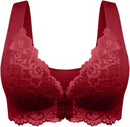 Women's Wireless Bra Plus Size Bra with Back Fat Support Comfortable Push Up Bralette No Padding Lace Bras   S39044 - TUZZUT Qatar Online Shopping