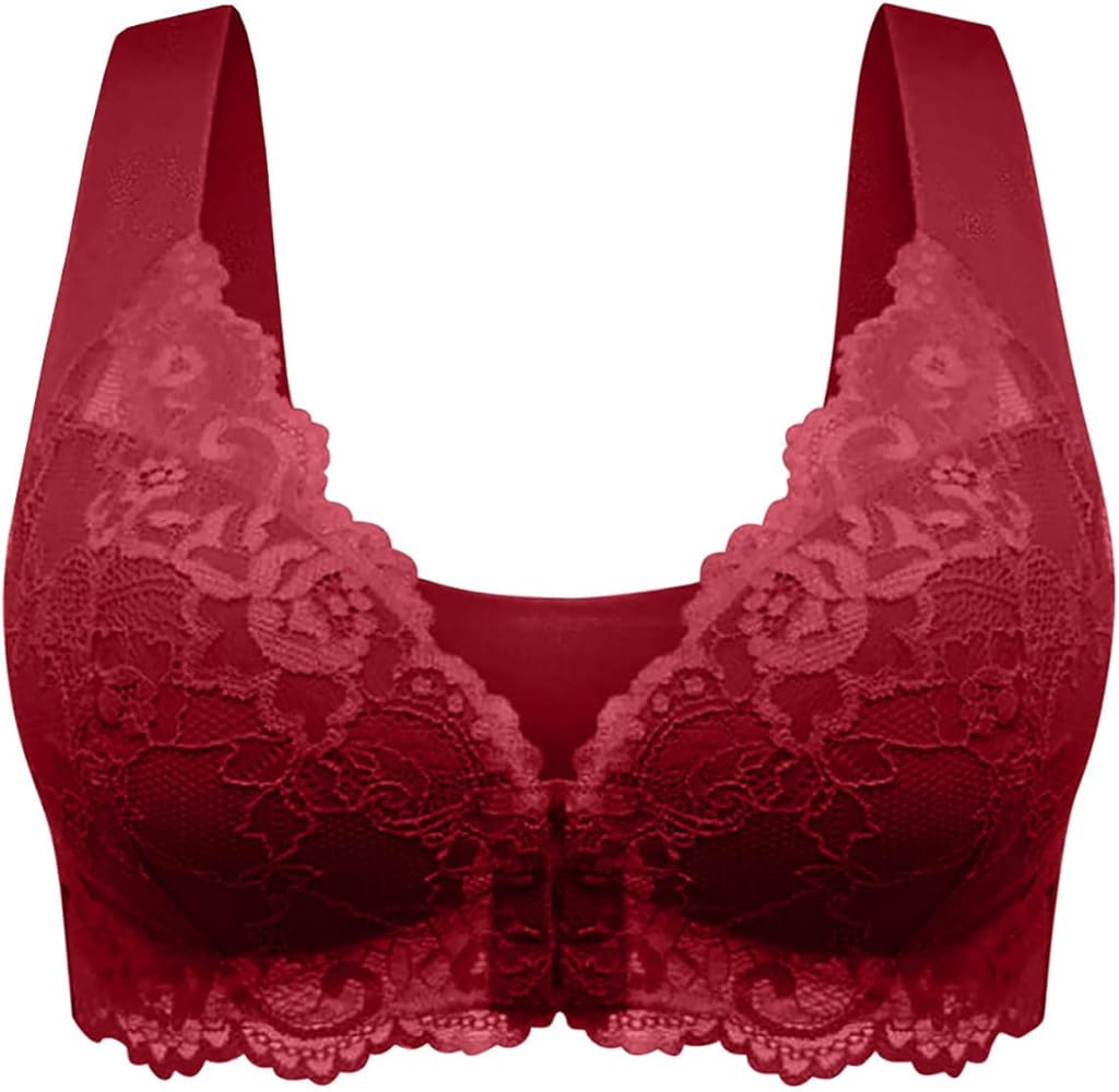 Women's Wireless Bra Plus Size Bra with Back Fat Support Comfortable Push Up Bralette No Padding Lace Bras S39044 Women's Wireless Bra Plus Size Bra with Back Fat Support Comfortable Push Up Bralette No Padding Lace Bras S39044