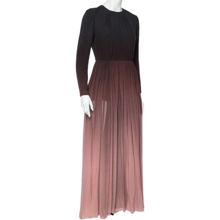 Women's Round Neck, Full Sleeves Long Ombre Dress 141821 Women's Round Neck, Full Sleeves Long Ombre Dress 141821