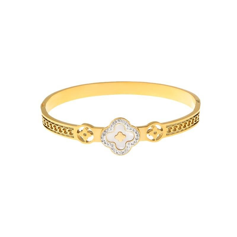 Four-leaf Clover Bracelet DN2106 - TUZZUT Qatar Online Shopping