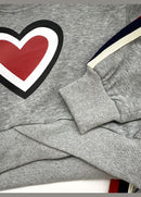 Gray demi-season suit knitted sweatshirt + wide palazzo pants gray trouser XYD   S4874663 - TUZZUT Qatar Online Shopping