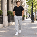 Light Grey Drawstring Sweatpants with Side Pockets MC-A30