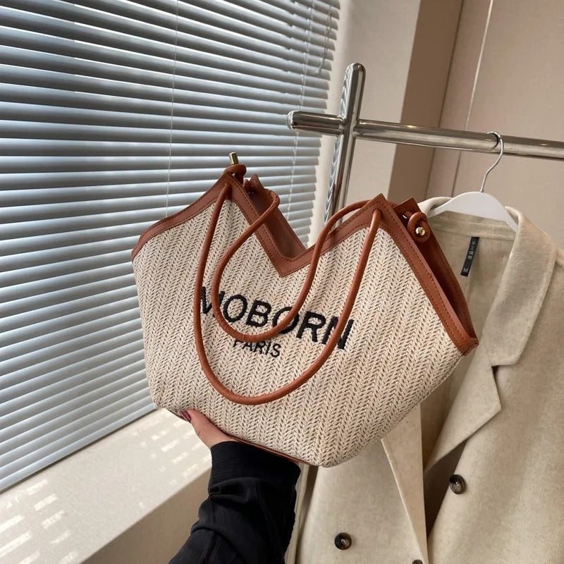 Grass Weave Casual Shoulder Bag MP8671 Grass Weave Casual Shoulder Bag MP8671