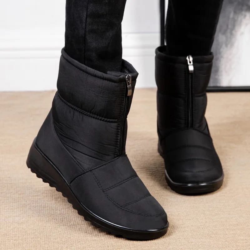 New Platform Waterproof Snow Boots Women Winter Thick Plush Ankle Boots - Tuzzut.com Qatar Online Shopping