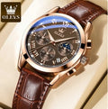 Men's Fashion Leather Strap Watch for Men W201350 - Tuzzut.com Qatar Online Shopping