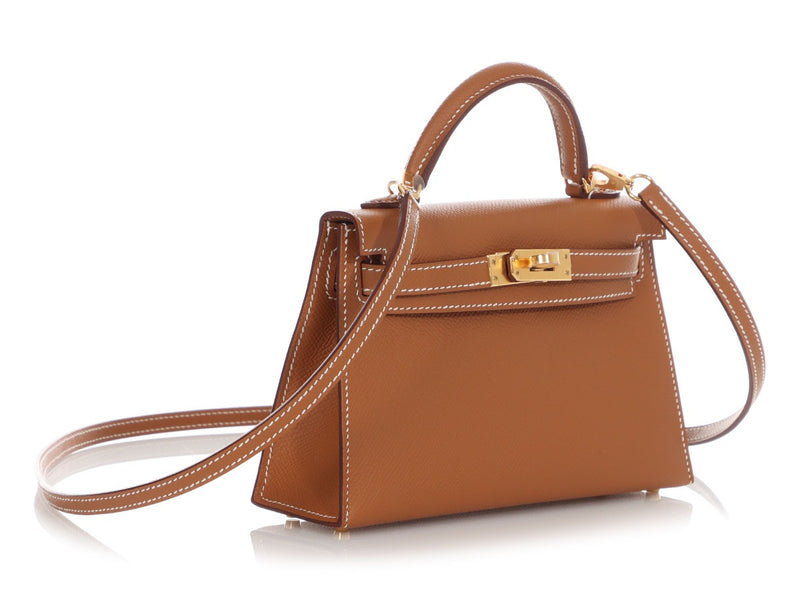 Luxury Gold Epsom Leather Mini Kelly H6056 - TUZZUT Qatar Online Shopping