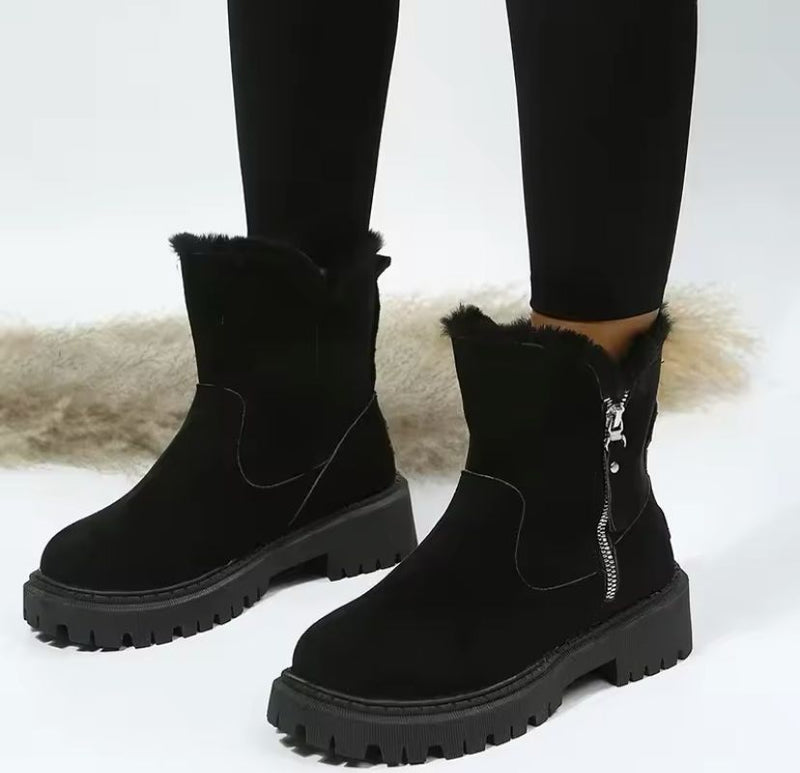 Thick Plush Snow Boots Women  Non-slip Cotton Shoes 363948 (39)