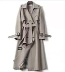 Women's Double-Breasted Long Coat    B184743 - TUZZUT Qatar Online Shopping