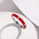 1pc Fashion Multicolor Silver Rings Women S3669672(Size8