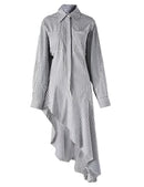 Women New Lapel Long Sleeve Shirt Fashion Tide 123665 - TUZZUT Qatar Online Shopping