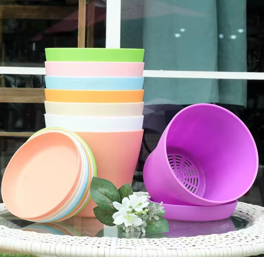 Colorful Durable Resin Flower Pot PRO252 Colorful Durable Resin Flower Pot PRO252
