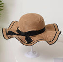 Summer Beach Sunscreen Straw Hat for Women's S3397112 - TUZZUT Qatar Online Shopping