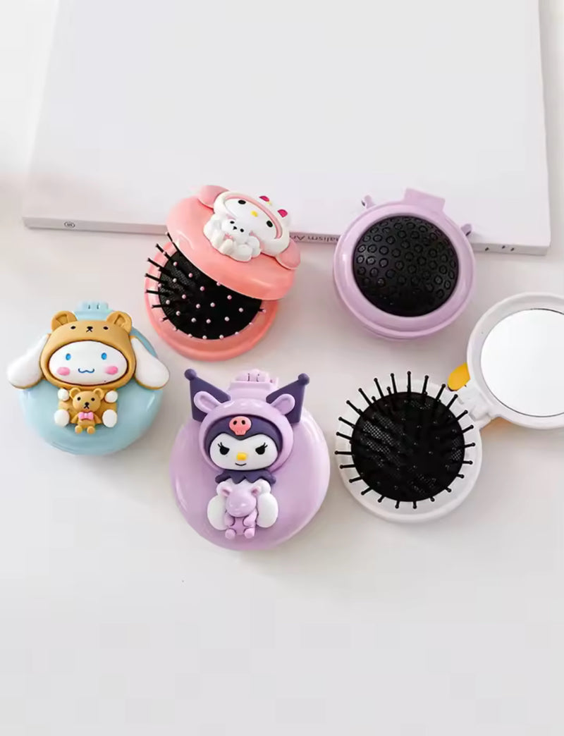 Makeup Mirror Hello Kittys Massage comb 1530730 - TUZZUT Qatar Online Shopping