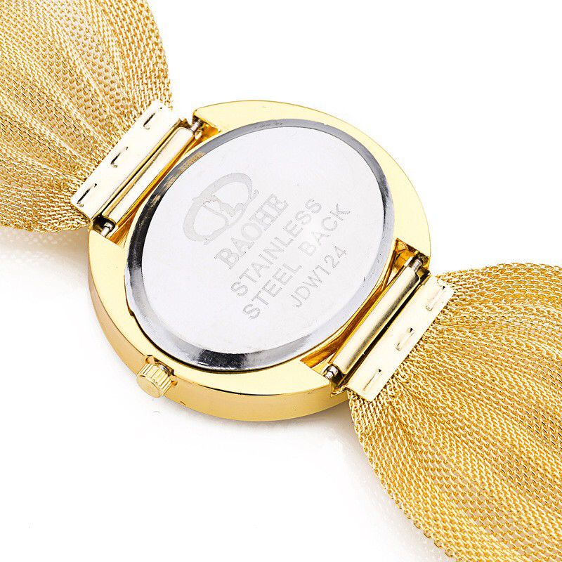 Luxury Ladies Watch Female Fashion Quartz Wristwatches Woman Gold Rhinestone Watches Casual Analog Bracelet Watch Montre Femme S3413103 - Tuzzut.com Qatar Online Shopping