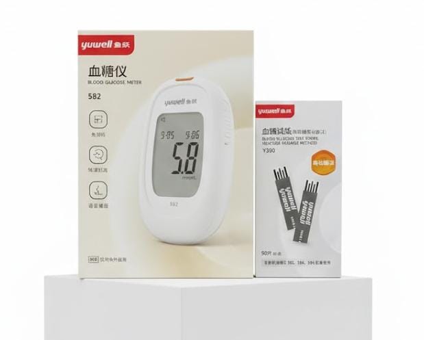 Yuwell Blood Glucose Meter + 50 Test Strips 582Y330