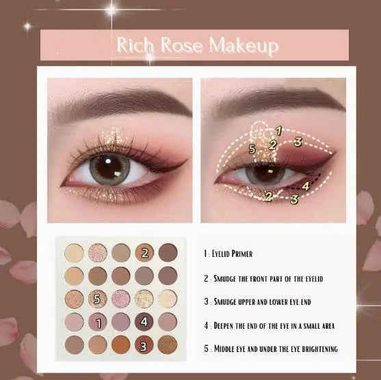 LUCKY ME Colourpop Eye Shadow Plate 25 Color Coconut Pigmented Makeup - Tuzzut.com Qatar Online Shopping