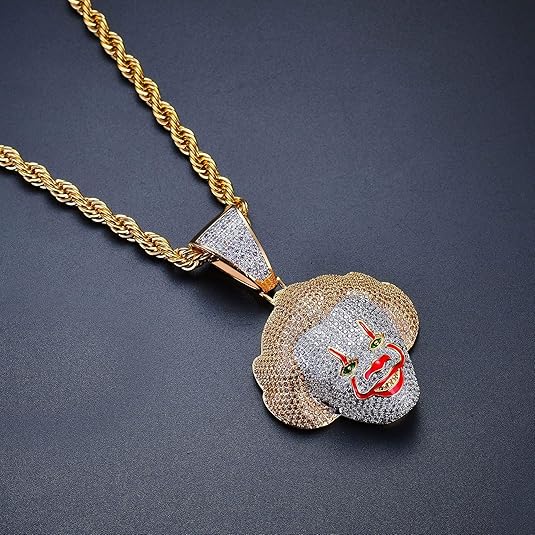 Iced Out Necklace Rope Chain DN2090 Iced Out Necklace Rope Chain DN2090