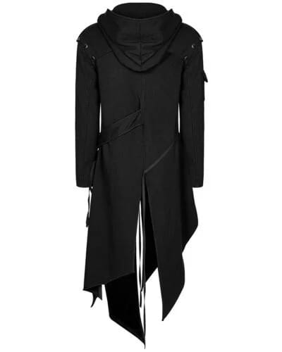 Punk Mens Hooded Jacket Black Goth Dieselpunk Dystopian Apocalyptic Hoodie XL S2132485 - Tuzzut.com Qatar Online Shopping