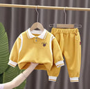 Fashionable Bear Head Collar Long Sleeve Autumn Outfit for Boys 1684004 - TUZZUT Qatar Online Shopping