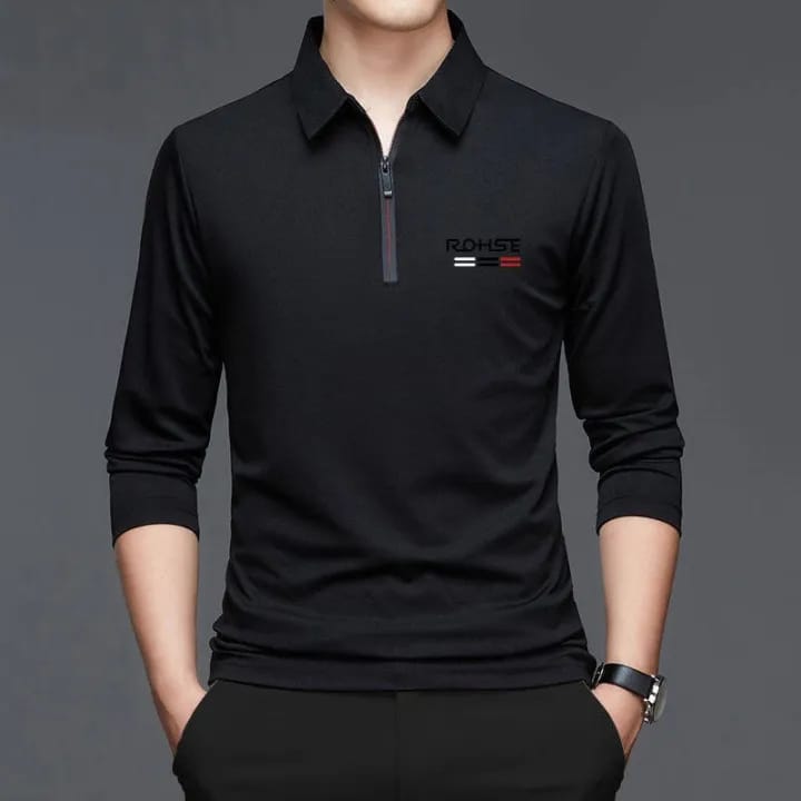 Men's Polo Shirt Solid Color Printing Polo Shirt Lapel Zip Up Long-Sleeve T-Shirt Casual Men's Tops L S4468768 Men's Polo Shirt Solid Color Printing Polo Shirt Lapel Zip Up Long-Sleeve T-Shirt Casual Men's Tops L S4468768